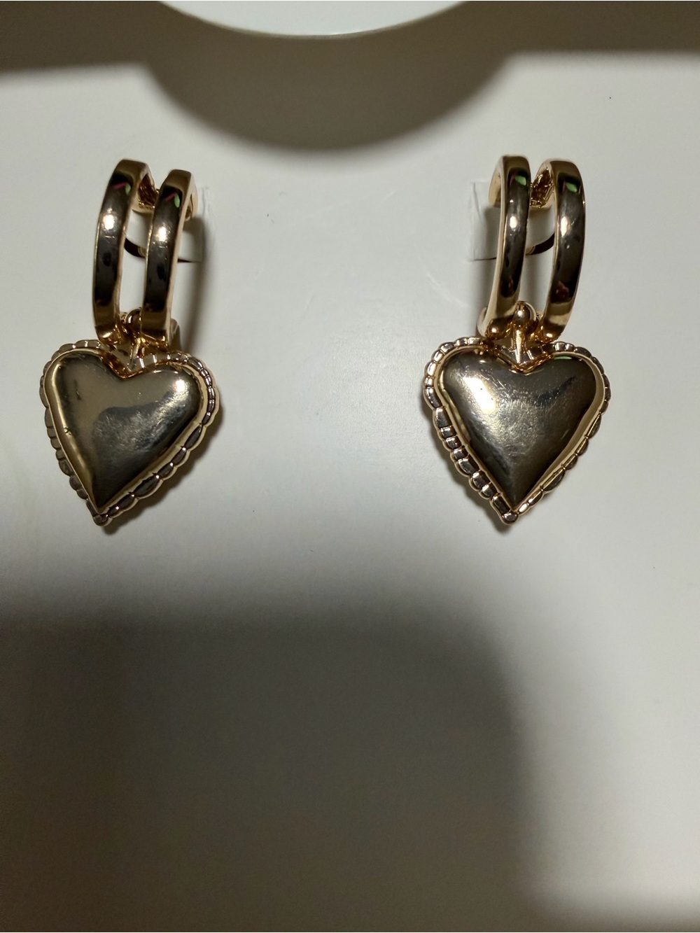 Kate Spade New York & Target Colab Gold Heart Drop Earrings. NWT. - Picture 2 of 8